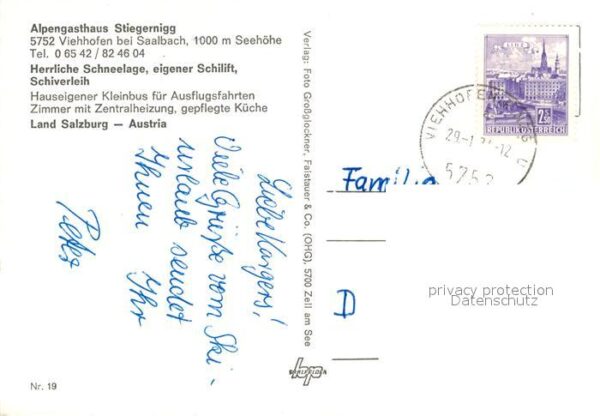 Viehhofen Salzburg Alpengasthof Stiegernigg Winter – Bild 2