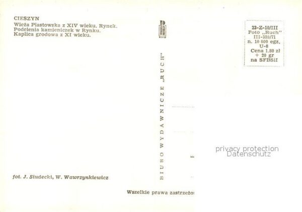 Cieszyn Rathaus Turm Arkaden – Bild 2