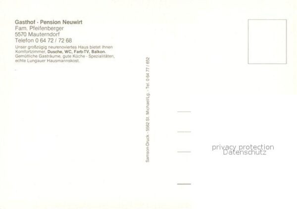 Mauterndorf Gasthof Pension Neuwirt – Bild 2