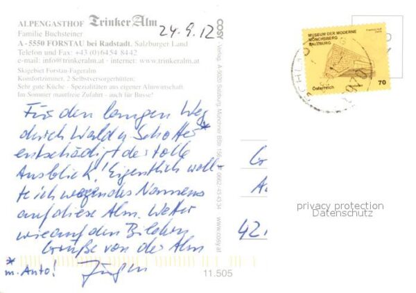 Forstau Alpengasthof Trinker Alm – Bild 2