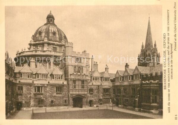 Oxford Oxfordshire Brasenose College