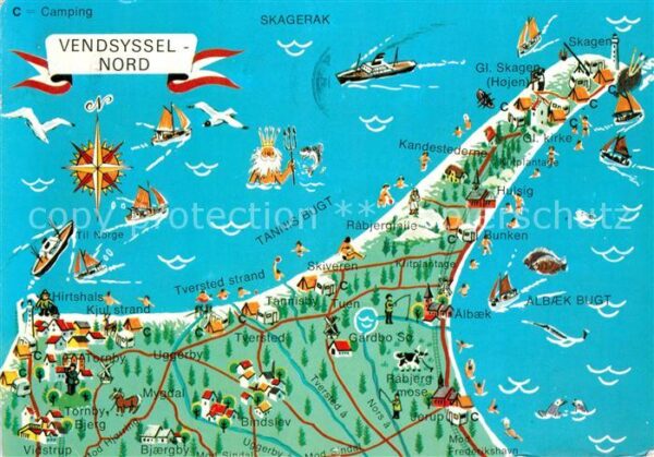 Vendsyssel Danmark Panoramakarte