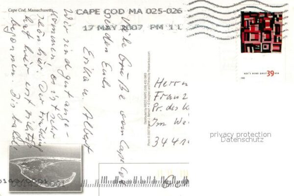 Cape Cod Mass. Panoramakarte – Bild 2