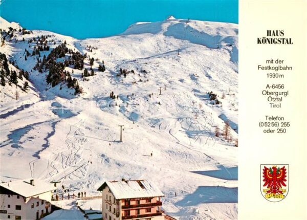 Obergurgl Soelden Tirol Haus Königstal Festkoglbahn Winter