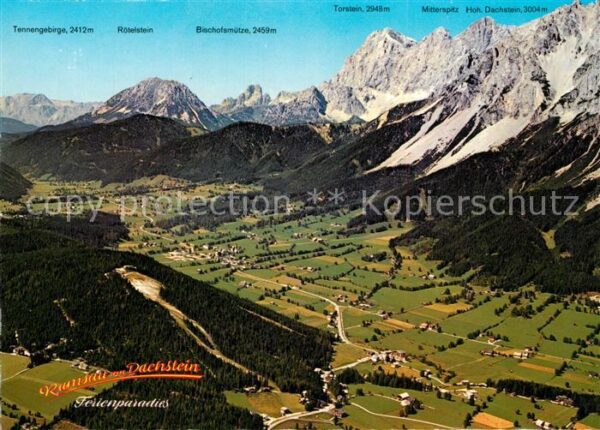 Ramsau Dachstein Steiermark Fliegeraufnahme
