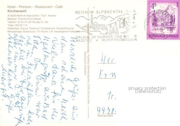Reith Alpbachtal Hotel Pension Restaurant Cafe Kirchenwi – Bild 2