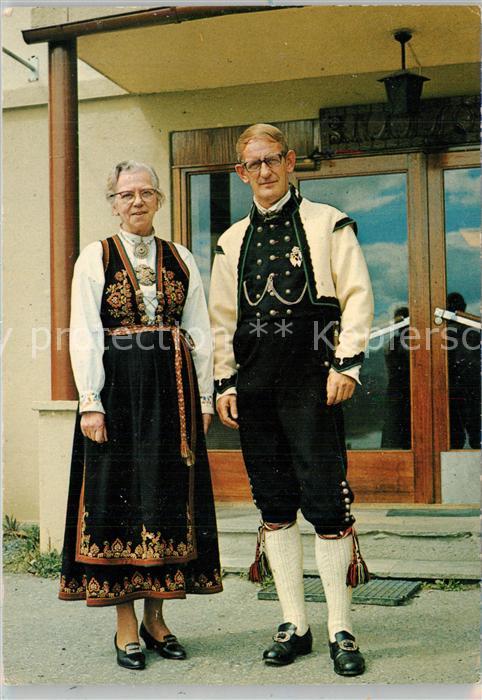 Norwegen Norge Agnes Nielsen Hans Reichelt Trachtenpaa