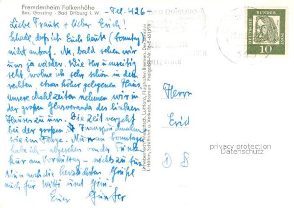 Bad Driburg Fremdenheim Falkenhöhe – Bild 2