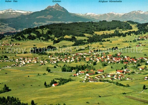 Oy-Mittelberg Fliegeraufnahme mit Hoher Ifen Grünten
