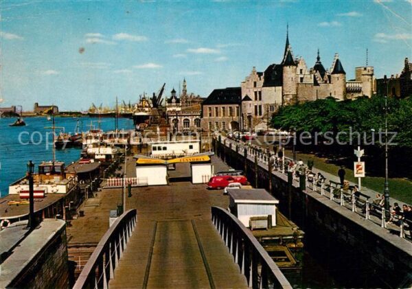 Antwerpen Anvers Het Steen aanlegplaats Flandria boten