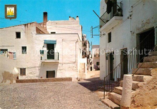 Ibiza Islas Baleares Isla Blanca Rue typique
