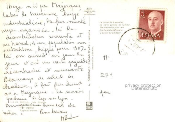 Ibiza Islas Baleares Isla Blanca Rue typique – Bild 2
