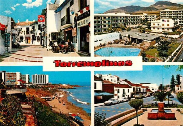 Torremolinos Strassencafe Hotelanlage Strand Strasse