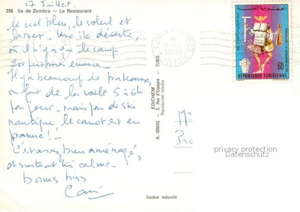 Tunesien Ile de Zembra Le Restaurant – Bild 2