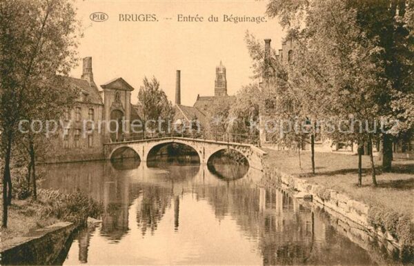 Bruges BRUGGE Belgie Entrée du Béguinage
