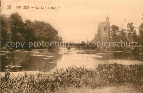 Bruges BRUGGE Belgie Lac d_Amour Pont Tour
