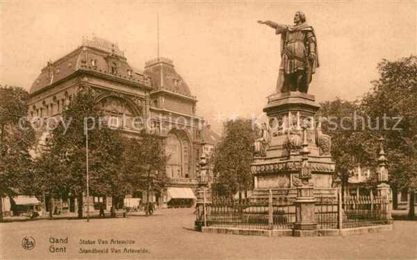 Gand Belgien Statue Jacob van Artevelde Monument