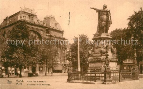Gand Belgien Statue Jacob van Artevelde Monument