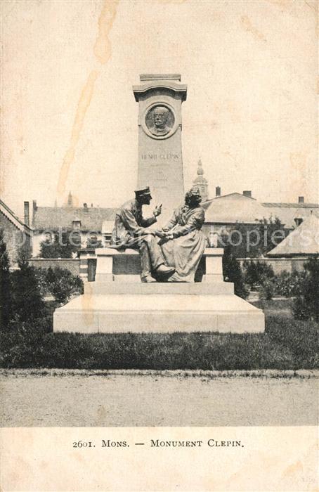 Mons Hainaut Monument Clepin Statue