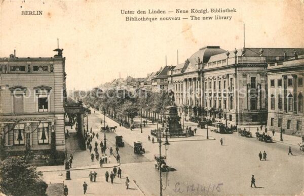 Berlin Neue Königliche Bibliothek Denkmal Krie