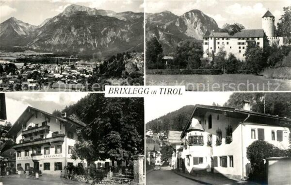 Brixlegg Tirol Gesamtansicht mit Alpenpanorama Schloss