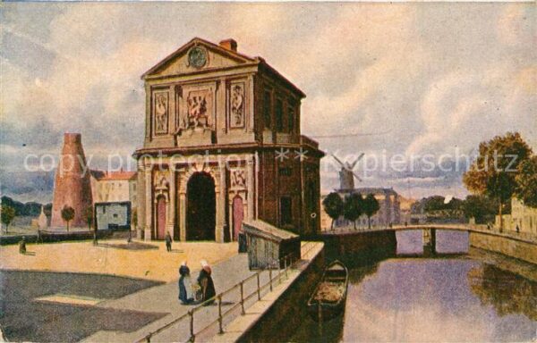 Rotterdam Delfische Poort Künstlerkarte
