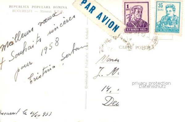 Bucuresti Ateneul R. P. R. Athenäum – Bild 2