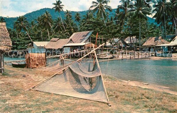 Penang Scene at a Fishing Village