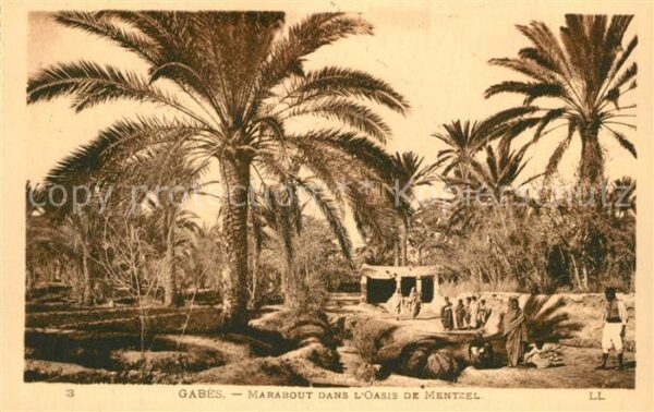Gabes Marabout dans l'oasis de Mentzel