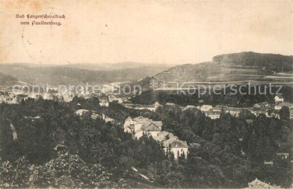 Bad Langenschwalbach Blick vom Paulinenberg