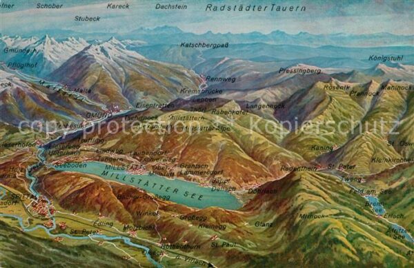 Millstaettersee und Umgebung Alpen Radstädter Tauern au