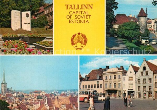 Tallinn Monument to Vilde Old Tallinn
