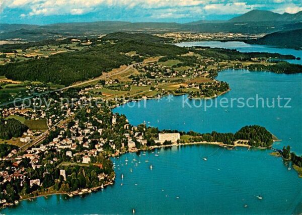 Poertschach Woerthersee Fliegeraufnahme