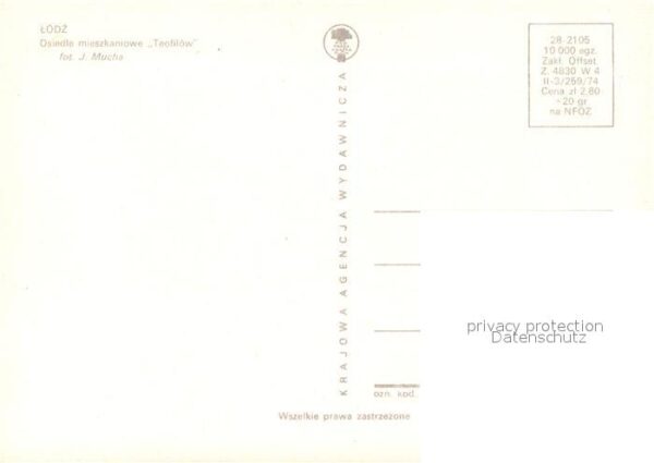 Litzmannstadt Lodz Osiedle mieszkaniowe Teofilow – Bild 2