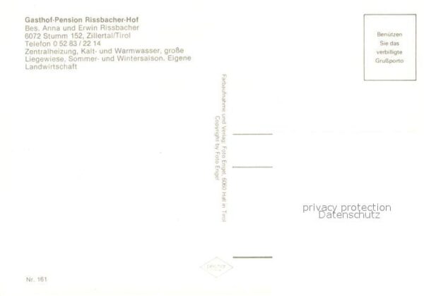 Stumm Zillertal Gasthof Pension Rissbacher Hof – Bild 2