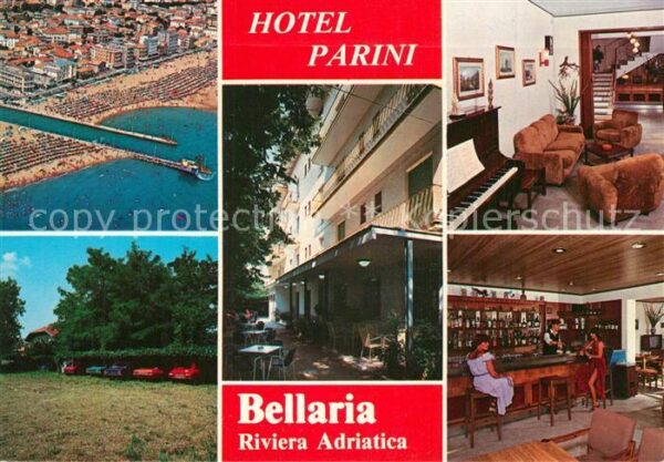Bellaria Fliegeraufnahme Hotel Parini Musikzimme