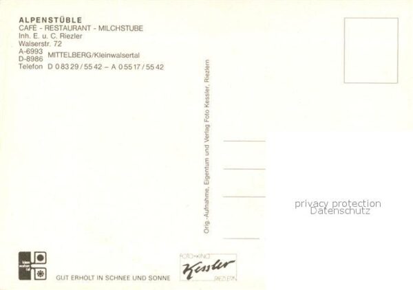 Mittelberg Kleinwalsertal Alpenstüble Cafe Restaurant – Bild 2