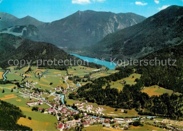 Lunz See Niederoesterreich Fliegeraufnahme Seebad am Lunzersee