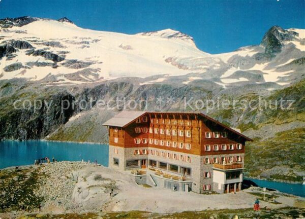 Rudolfshuette Weisssee am Weisssee mit Granatspitze Sonnblick