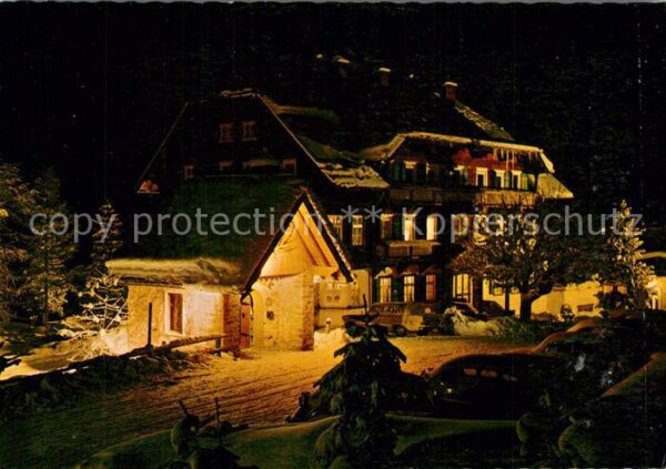 Badgastein Hotel Grüner Baum bei Nacht