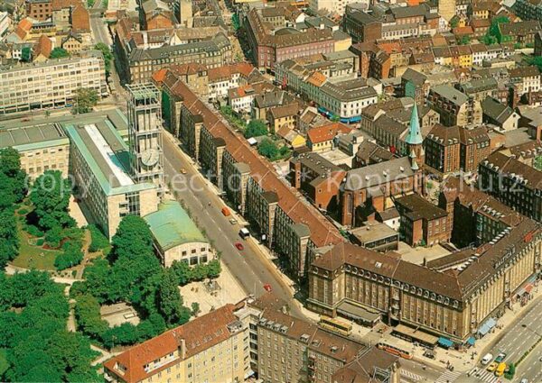 Arhus Fliegeraufnahme mit Rathaus