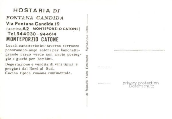 Monteporzio Catone Hostaria di Fontana Candida Details – Bild 2