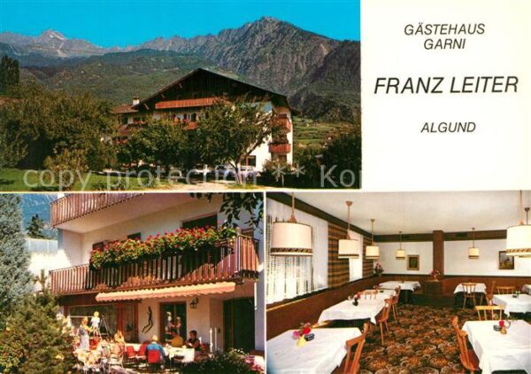 Algund Merano Gästehaus garni Franz Leiter Terrasse G