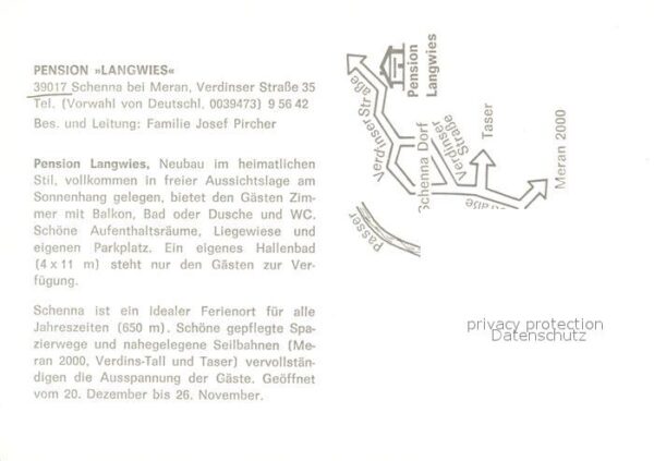 Schenna Meran Pension Langwies Hallenbad – Bild 2
