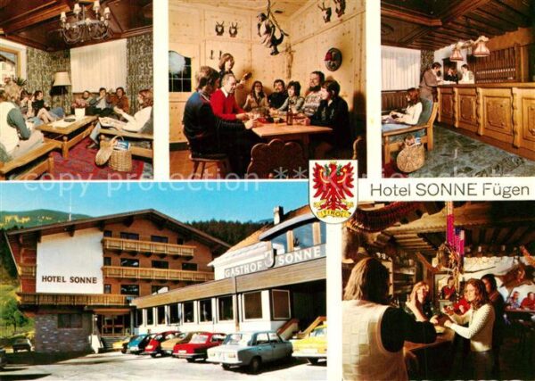 Fuegen Hotel Sonne Gasträume Rezeption Bar