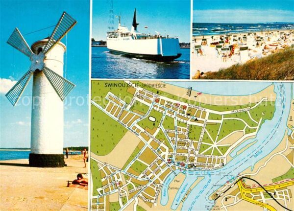 Swinoujscie Swinemuende Stawa Mlyny Swiny symbol swinousjskiego