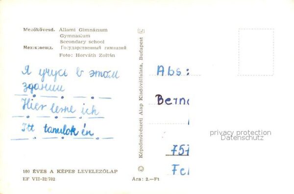 Mezoekoevesd Allami Gimnazium – Bild 2
