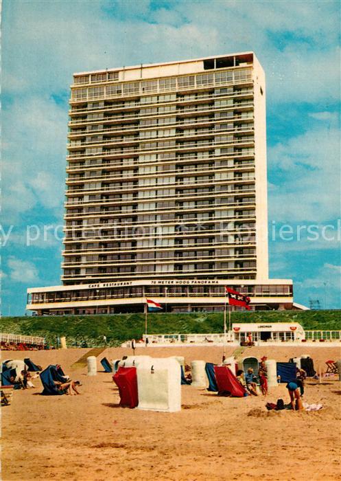 Zandvoort Holland Strand met zicht op Bouwes Palace