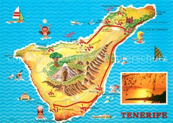 Tenerife Inselkarte