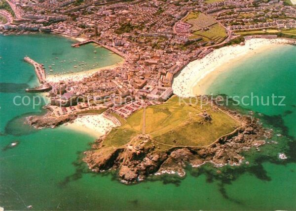 St Ives Cornwall David Harris Holidays Fliegeraufnahme